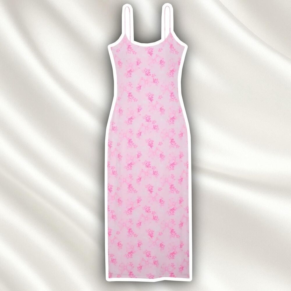 Victoria's Secret PINK Loveshack Fancy pink floral print maxi dress